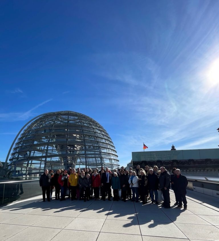 Knapp 50 Besucher aus dem Wahlkreis in Berlin