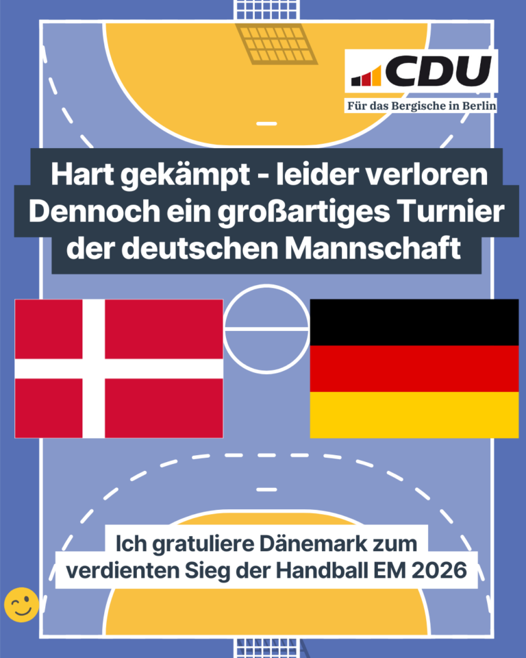 Toller Handball! Glückwunsch an Dänemark! Glückwunsch an die Vize-Europameister und auf eine tolle WM in Deutschland 2027!