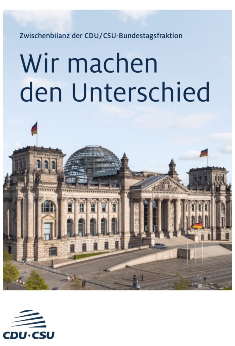 Ein Jahr Politikwechsel – Wir machen den Unterschied